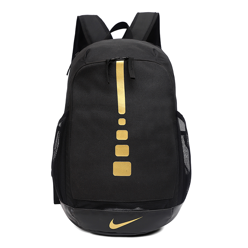 Nike Backpack Black Jade with Exclamation Black Gold